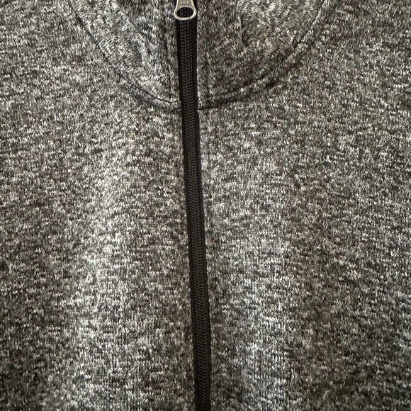 Men’s SONOMA Gray Black Long Sleeve Fleece Sweater Jacket, Size Large Tall. New! - Picture 3 of 12